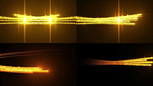 金色粒子线条转场透明通道视频的预览图