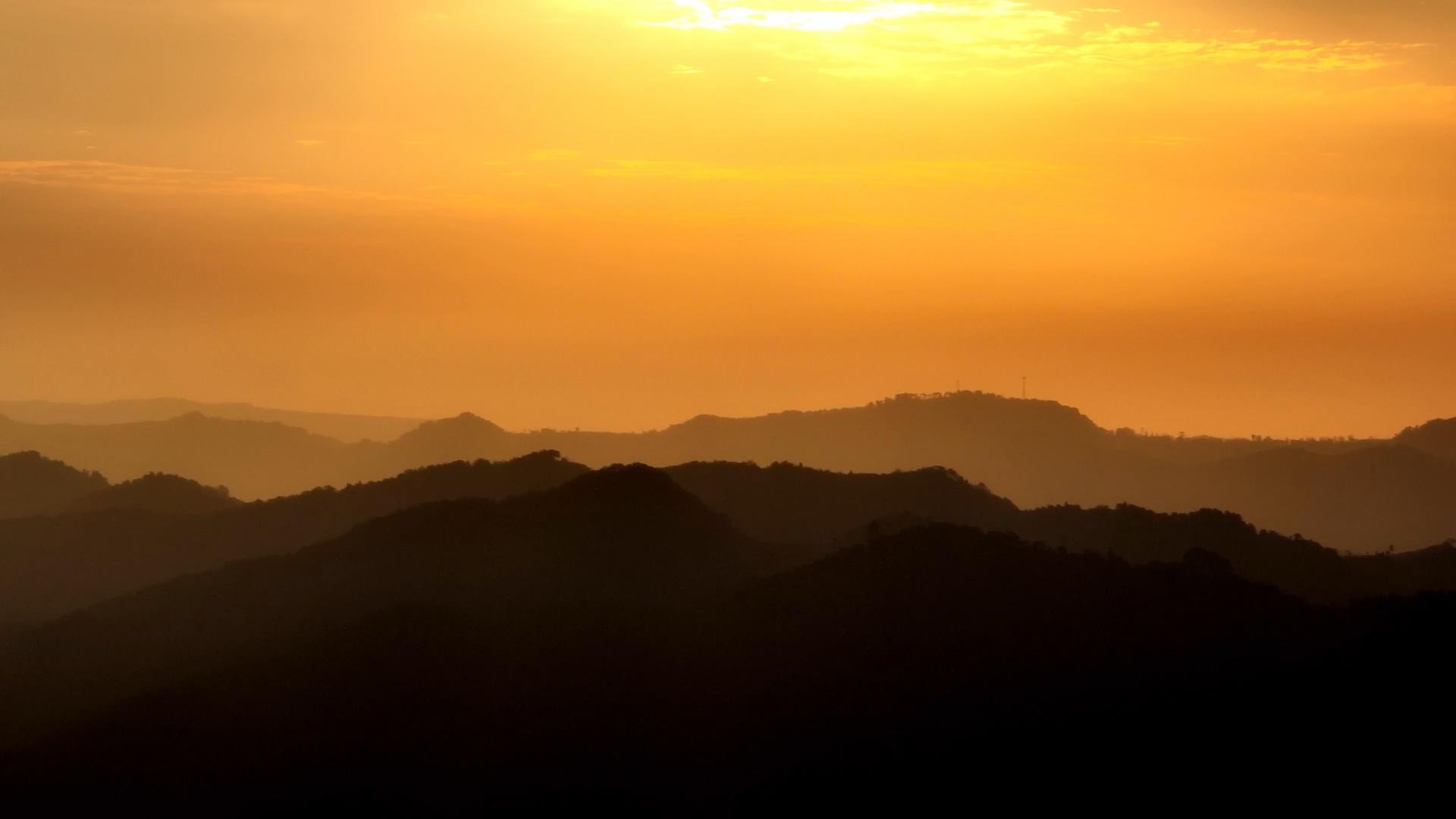 4k实拍清晨日出景观唯美自然风光视频素材视频的预览图
