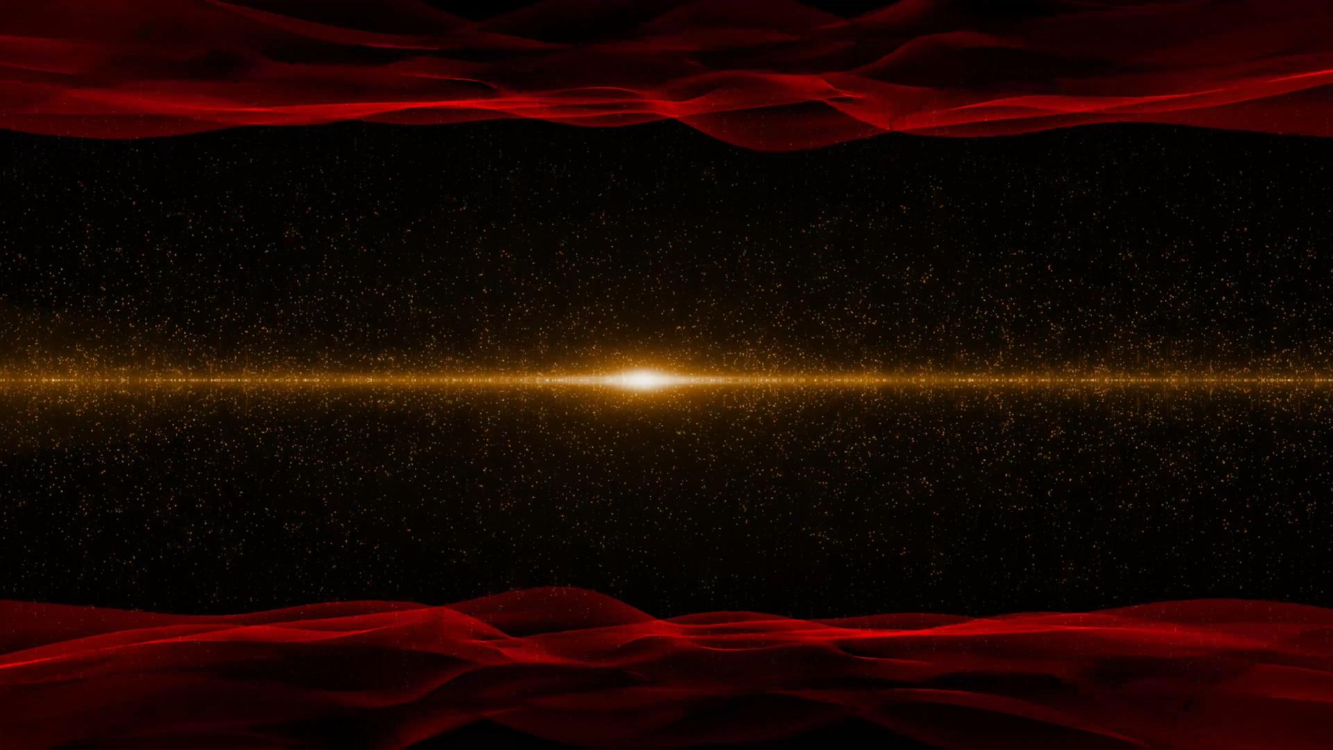 4K金色粒子红绸飘动视频的预览图