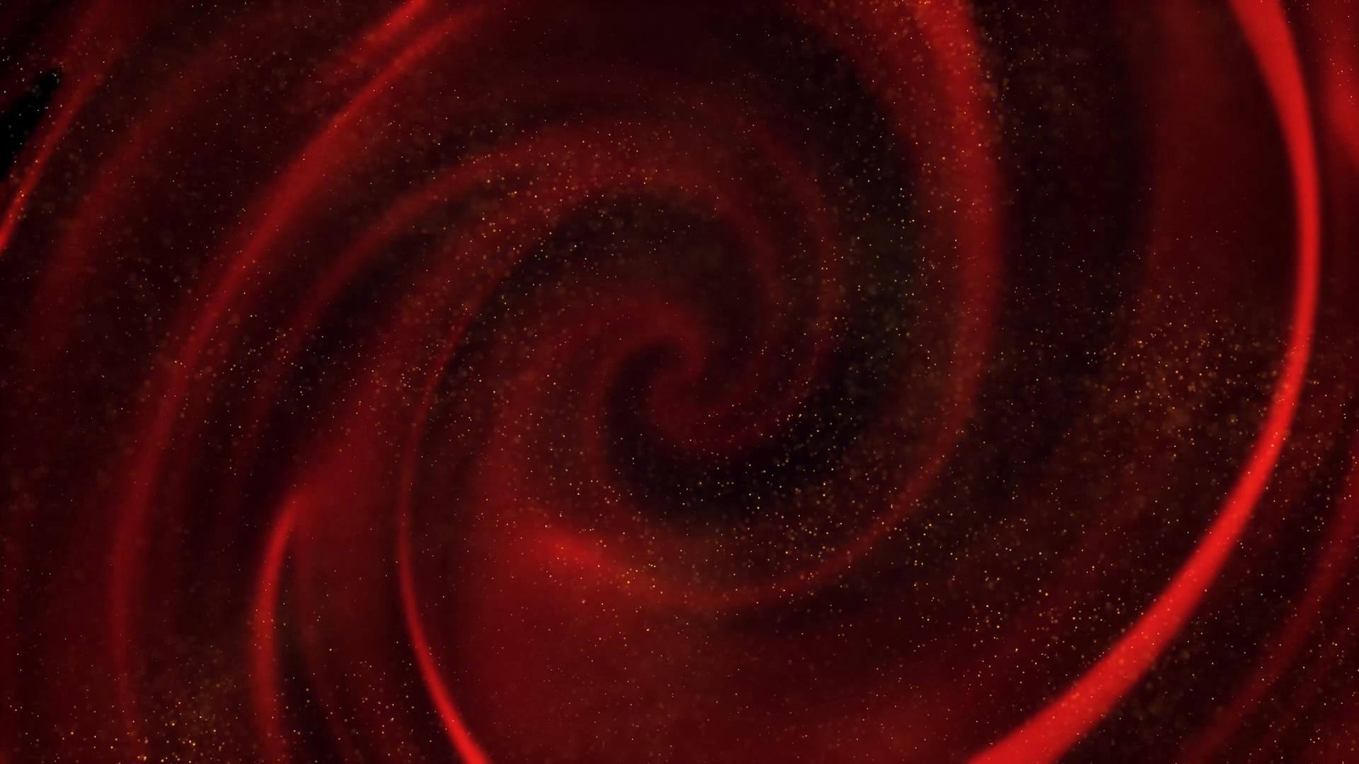 4K红色粒子旋涡视频的预览图