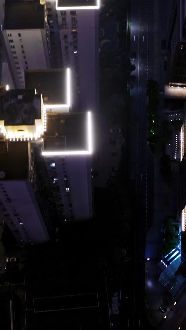 夜景航拍在上海北外滩视频的预览图