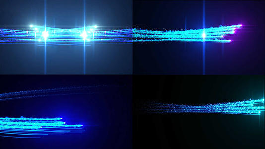 蓝色科技粒子线条转场透明通道视频的预览图