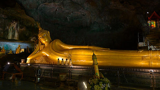 泰国普吉岛北部攀牙湾地标洞窟卧佛寺4K合集视频的预览图