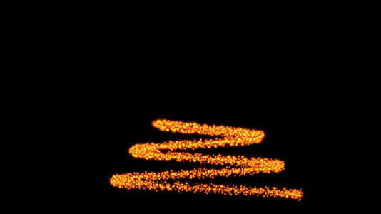 由橙色粒子Alpha圣诞树视频的预览图