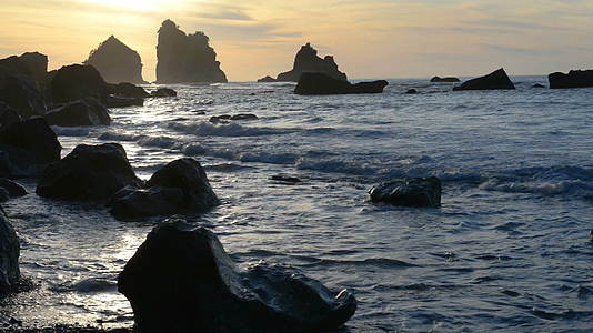 塔斯曼海岸的日落视频的预览图
