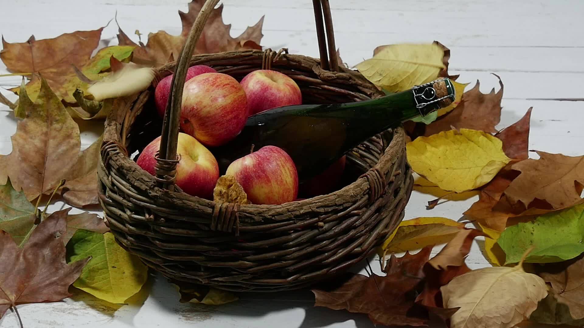 秋叶篮里有苹果视频的预览图