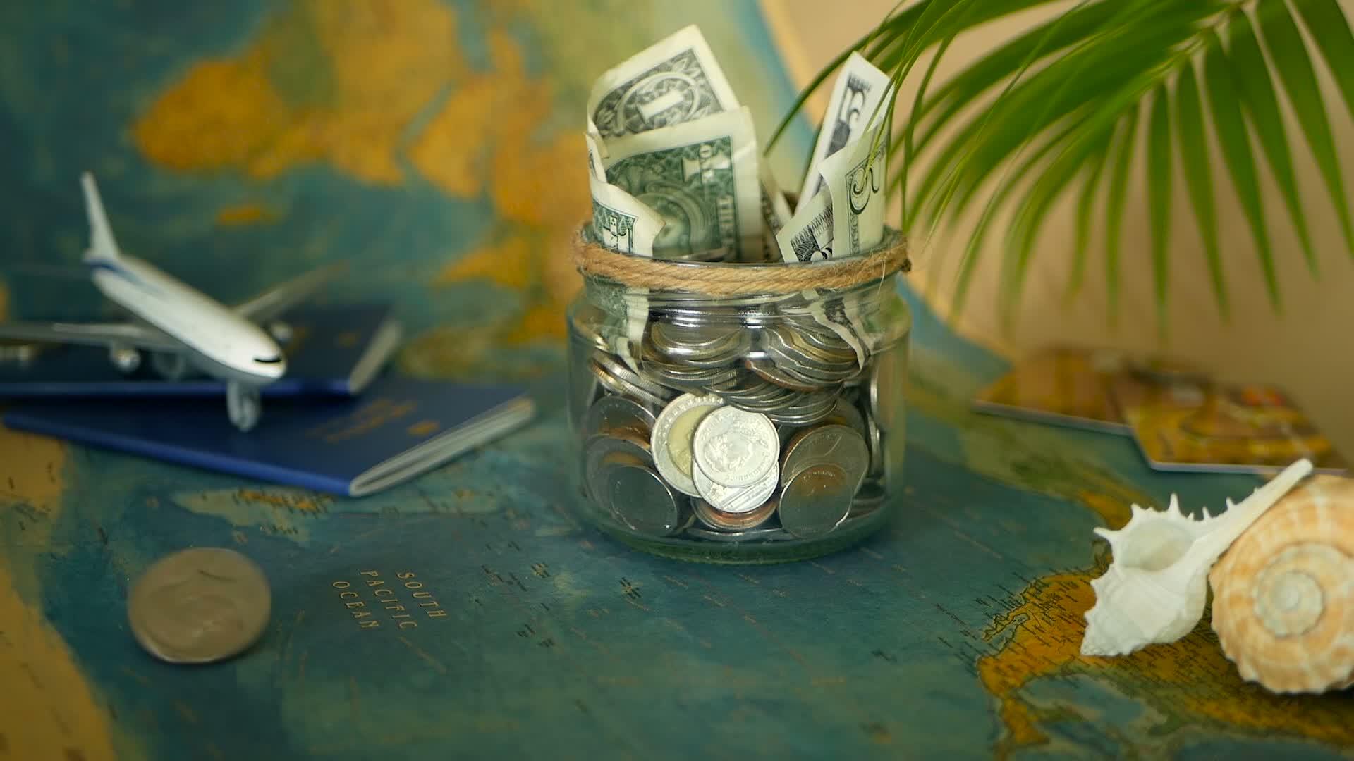 旅行预算的概念视频的预览图