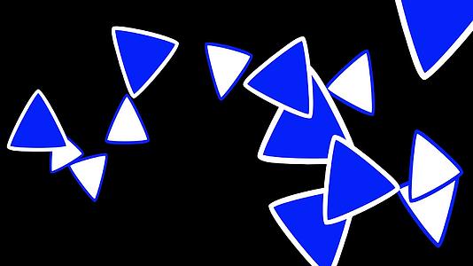 三角旋转三角动画背景视频的预览图