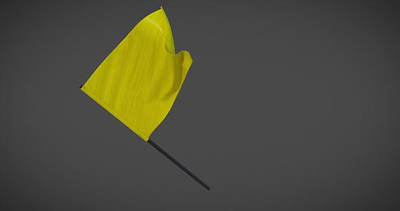 赛车旗黄旗阿尔法蒙面环动画视频的预览图