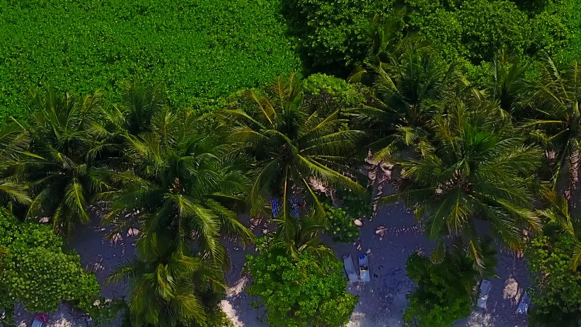 豪华海滩度假空气中使用透明的白色沙滩背景水视频的预览图