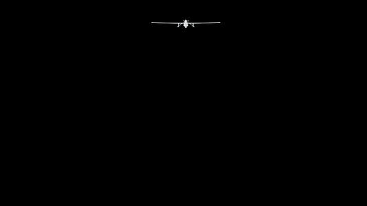 白色无人驾驶飞机4的黑色背景k视频的预览图