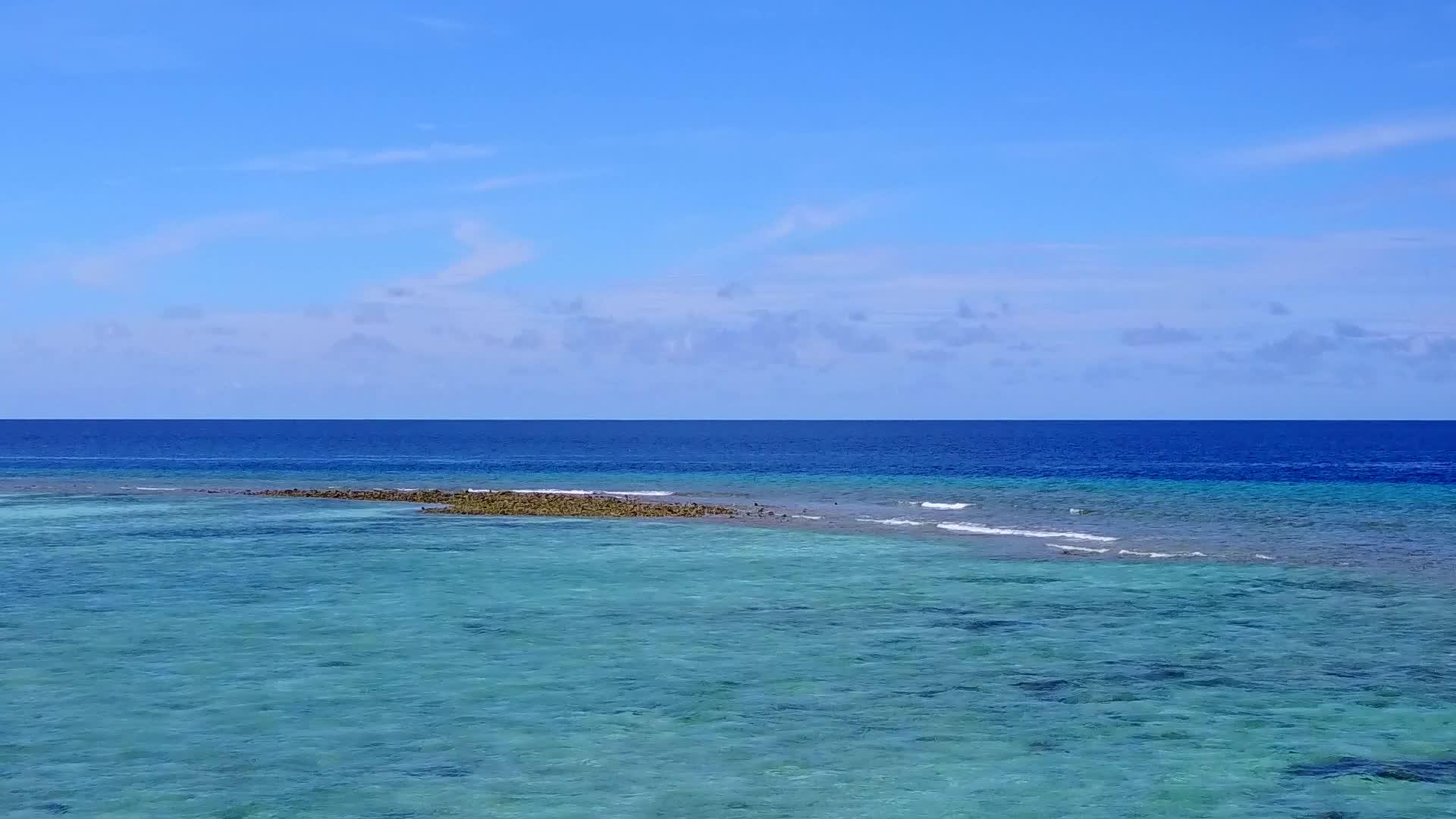 蓝环礁和白沙的背景视频的预览图