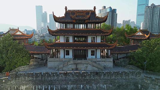 湖南长沙天心阁4A景区4K航拍地标古建筑视频的预览图