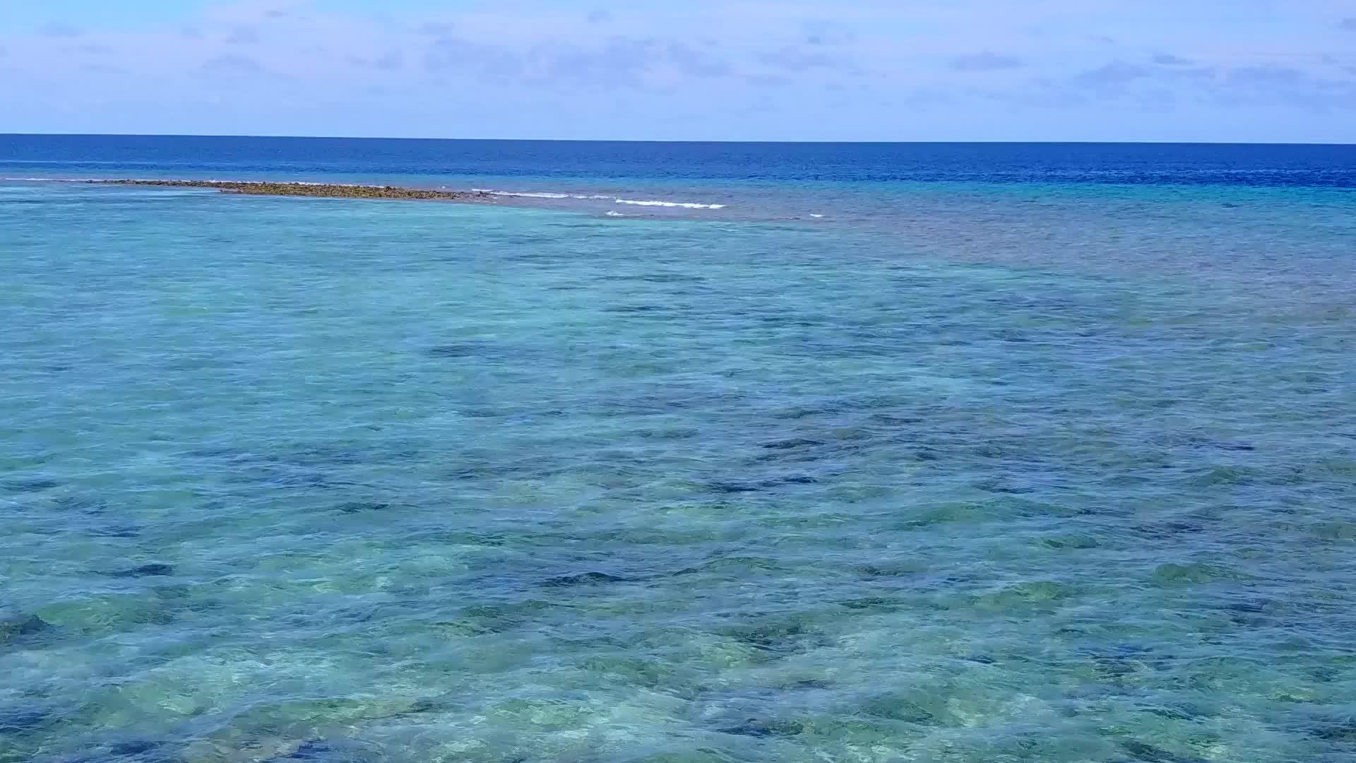 热带海岸海滩旅行空中无人机全景视频的预览图