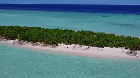 热带海岸线海滩度假无人机景观旅游视频的预览图