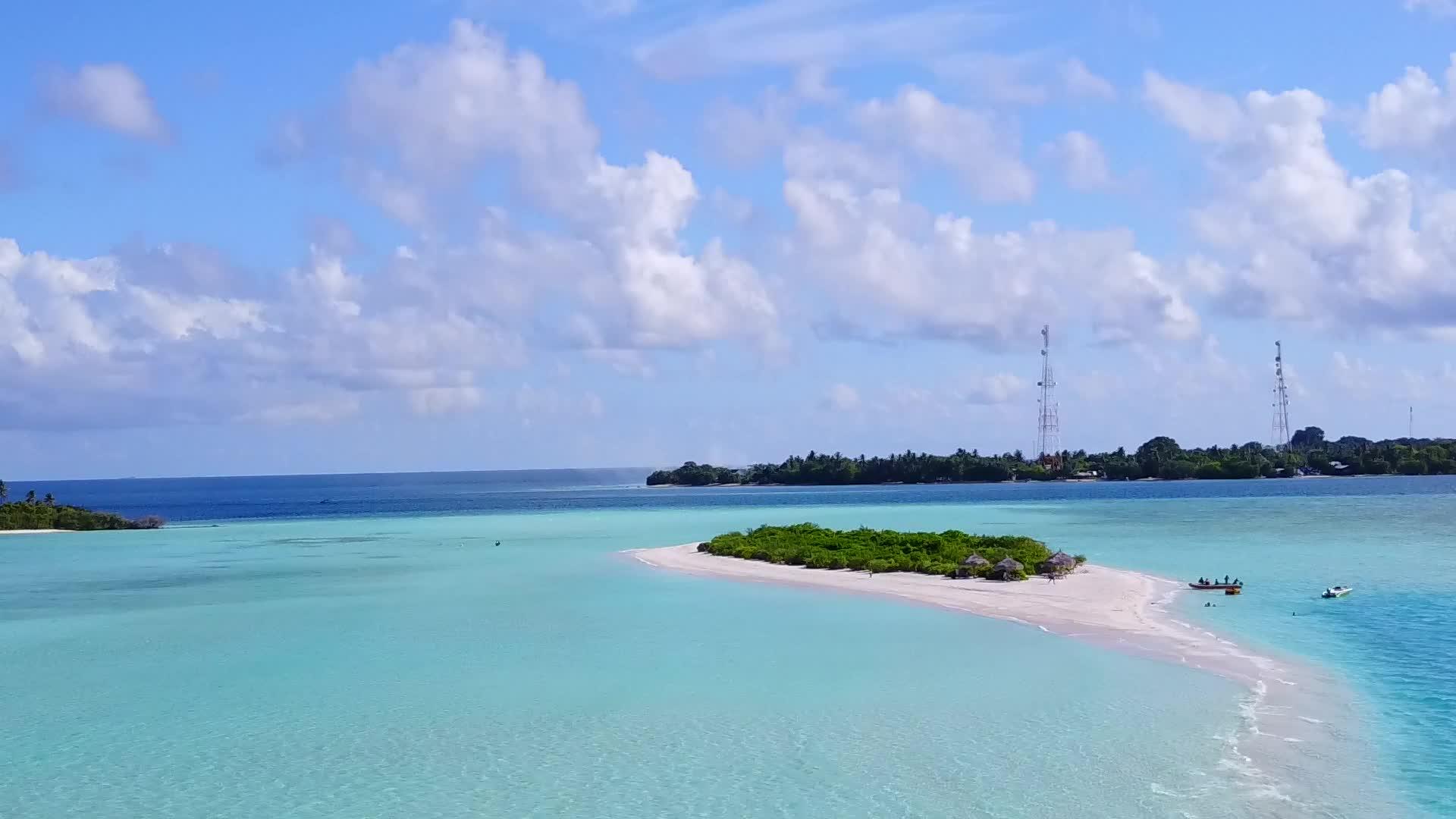 海滩之旅白沙和水蓝海洋视频的预览图