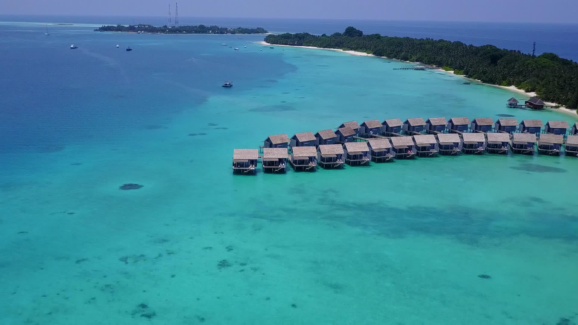完美的海岸海滩海滩海滩环礁湖沙土背景清洁视频的预览图