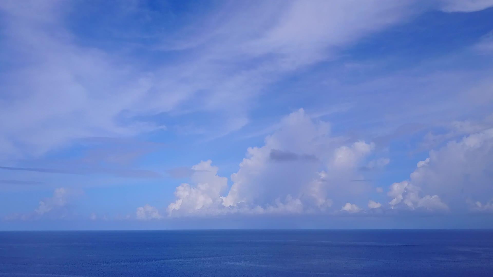 浅环礁湖和白沙背景海湾海滩冒险空抽象摘要视频的预览图