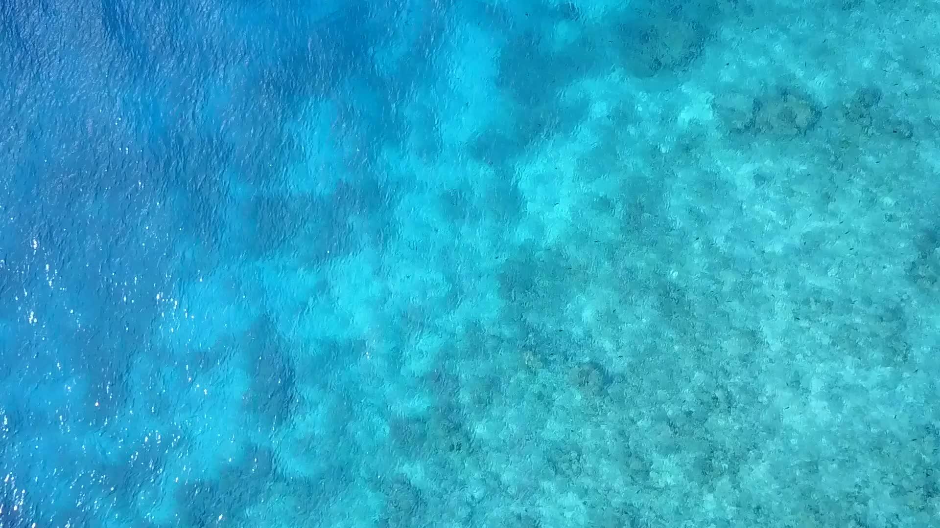在清澈的海洋和白沙的背景下美丽的海岸海滩冒险的空中无人机视频的预览图