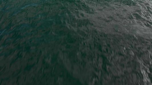 海洋地平线的电影和电视显示在水上快速飞行视频的预览图