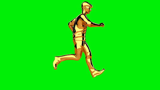 金赛跑无缝环绿屏视频的预览图