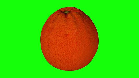 橙色旋转03绿色背景a滚动视频的预览图