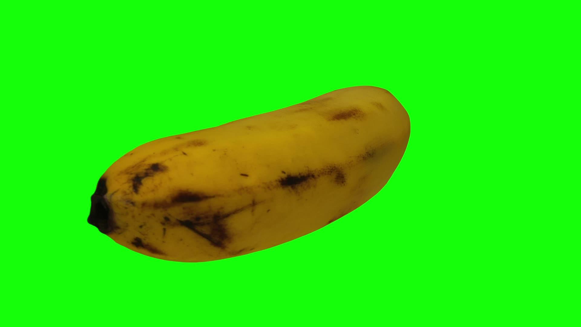 绿色背景04a旋转香蕉视频的预览图