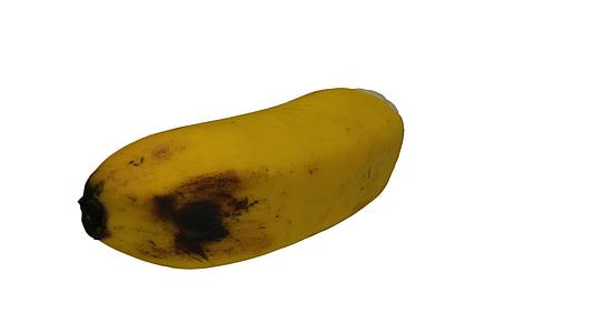 半剥皮香蕉1的白色背景a滚动视频的预览图