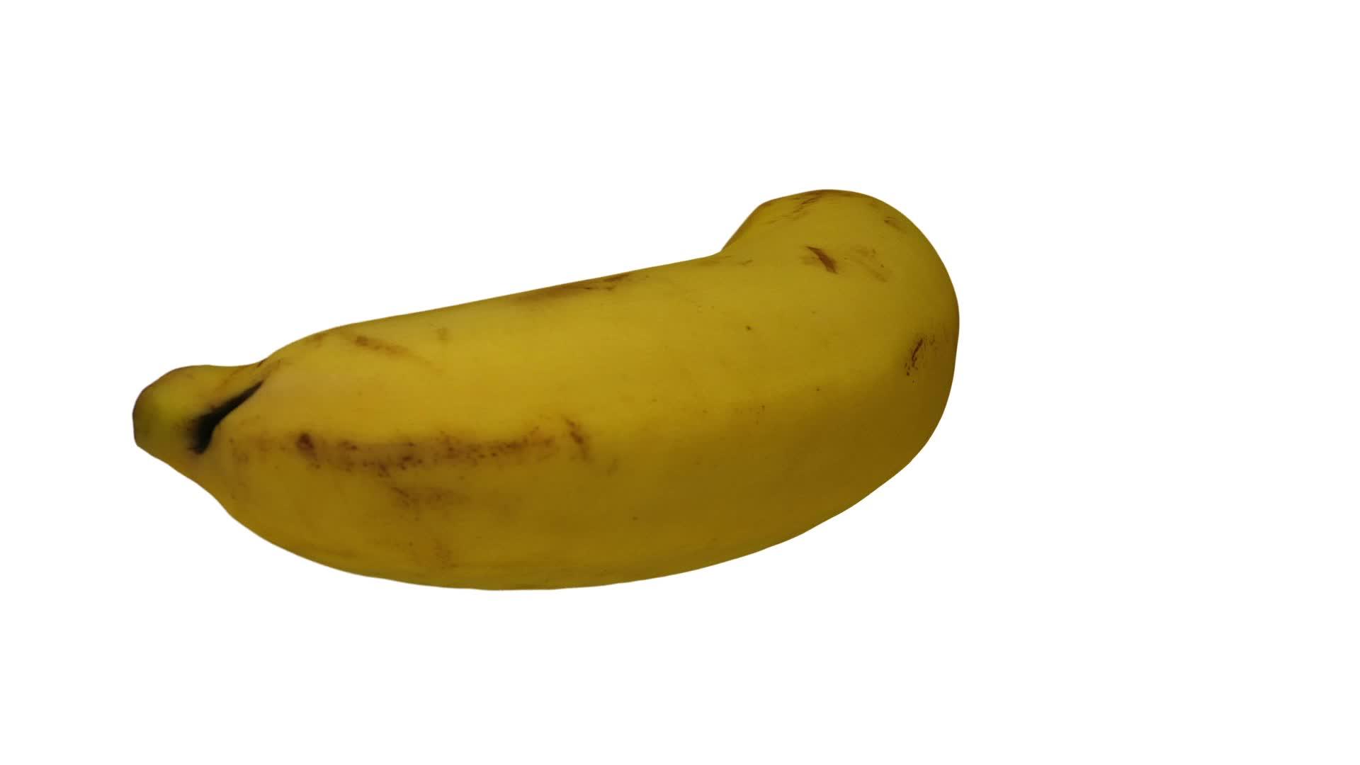 旋转香蕉02白色背景a翻滚视频的预览图