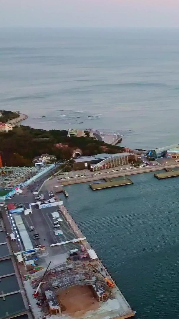 青岛奥帆广场码头航拍视频的预览图