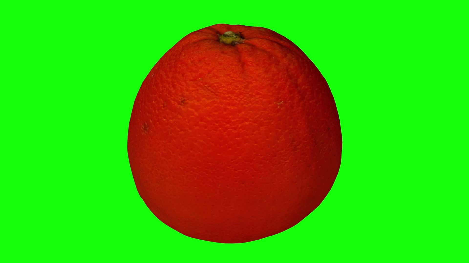 在绿色背景04a旋转橙色滚动视频的预览图