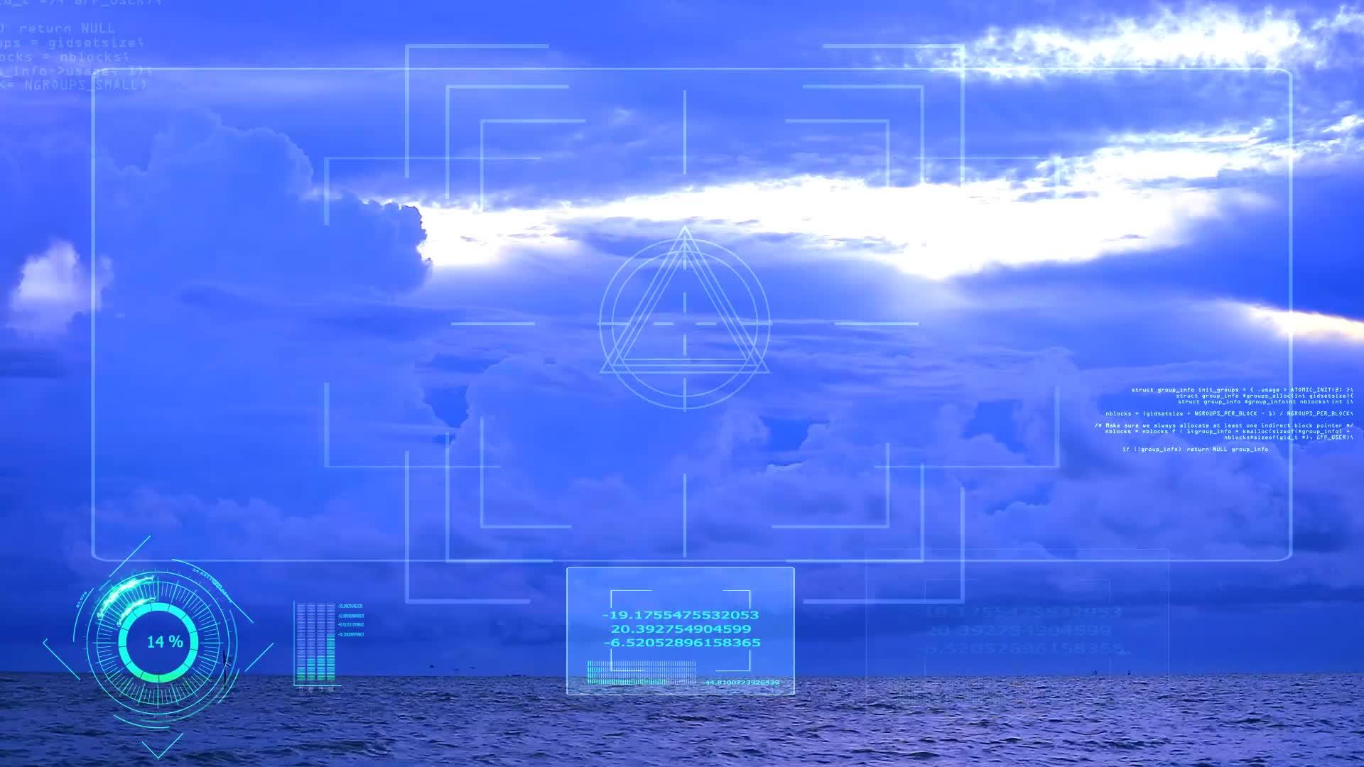 分析海上的乌云和雷达视频的预览图