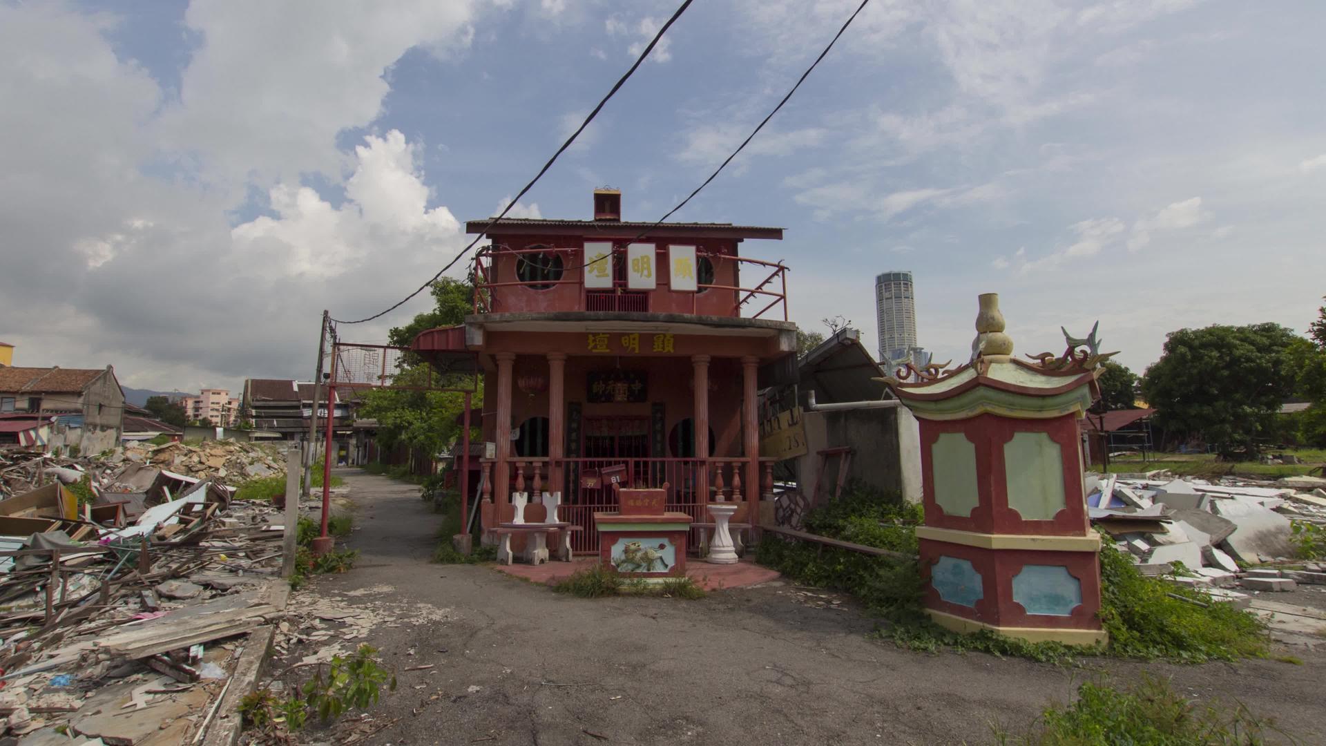 红色古庙的背景是甘玛塔视频的预览图
