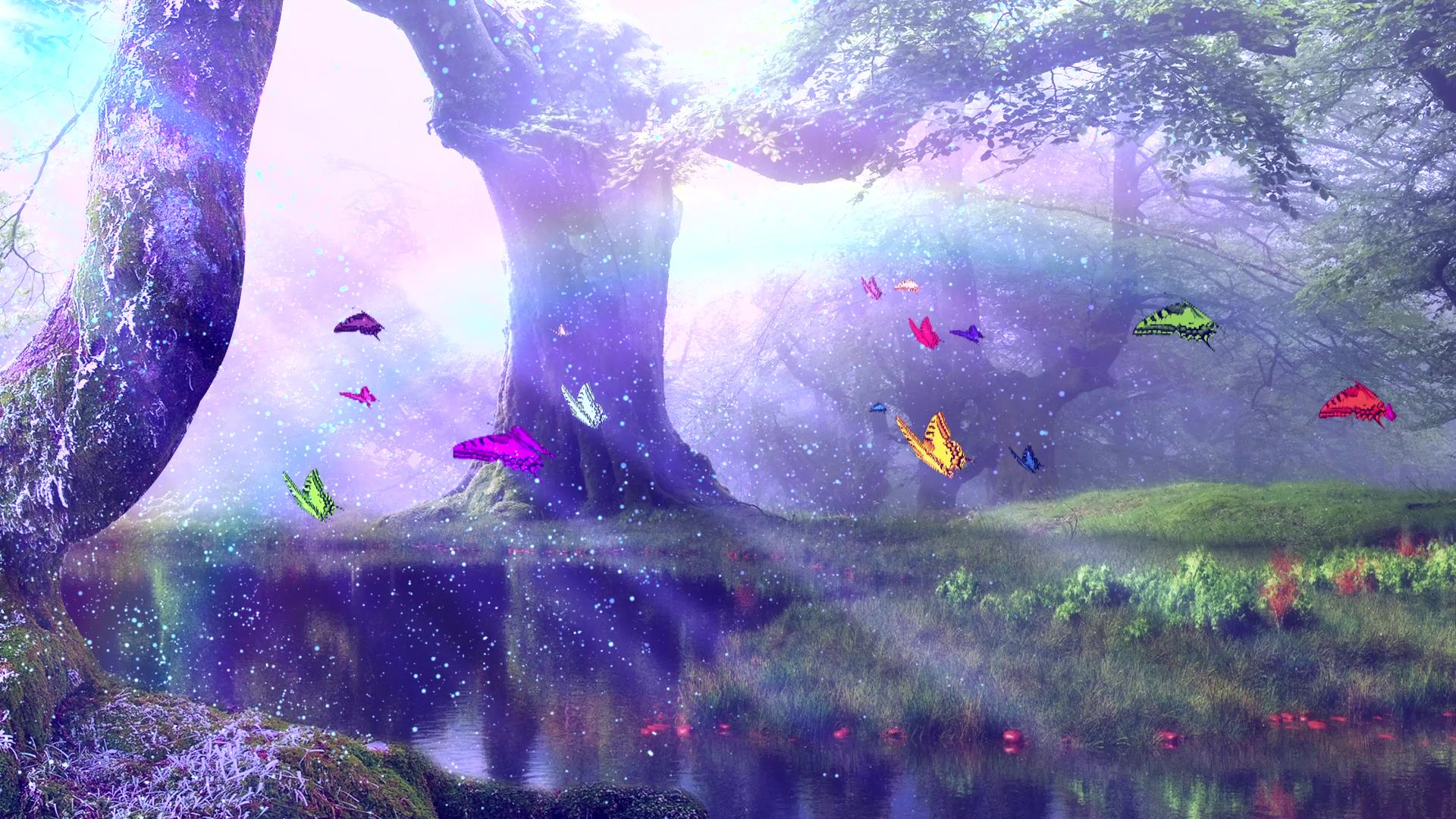 奇幻森林元素视频视频的预览图