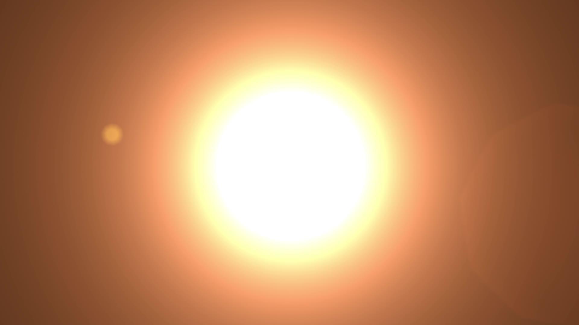 以太阳1920年hd形式是圆形的闪亮的大光点视频的预览图