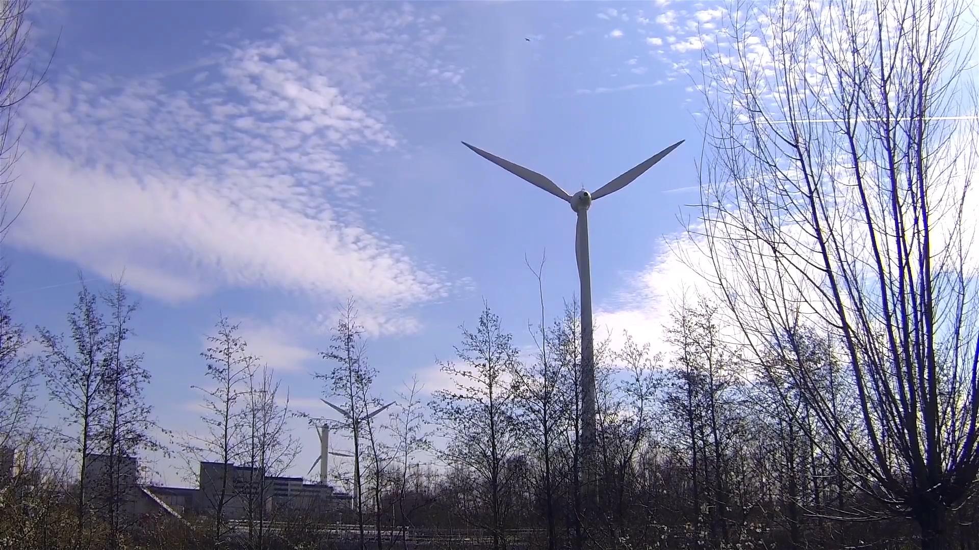 风力发电风车特写视频的预览图
