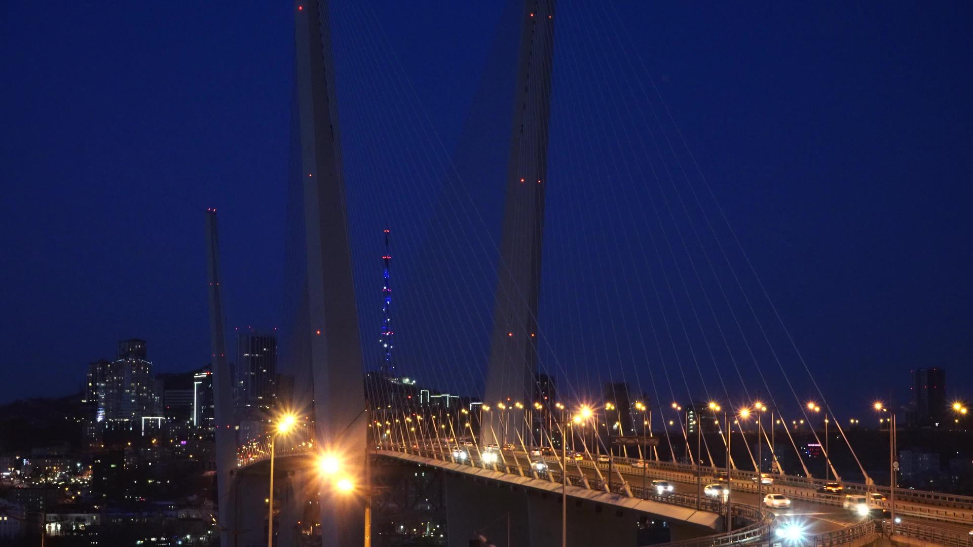维拉迪沃斯托克的金桥风景视频的预览图