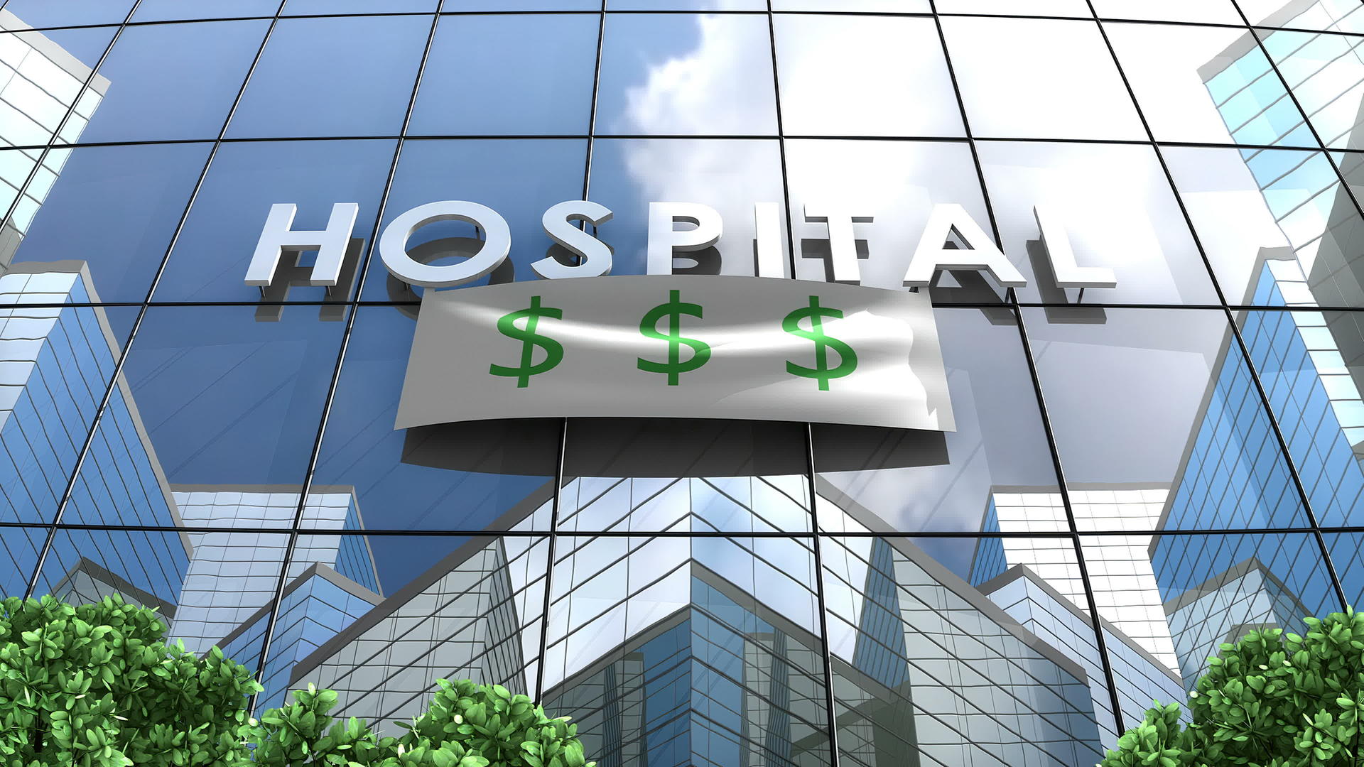 昂贵的医疗保健服务建设医院大楼视频的预览图