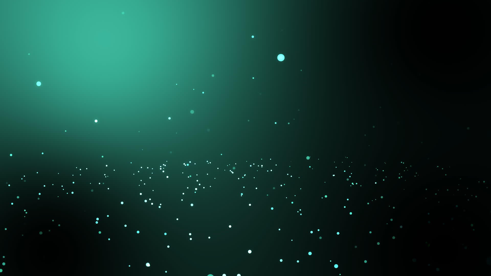 绿色彩色bokeh背景动画像不集中的粒子视频的预览图