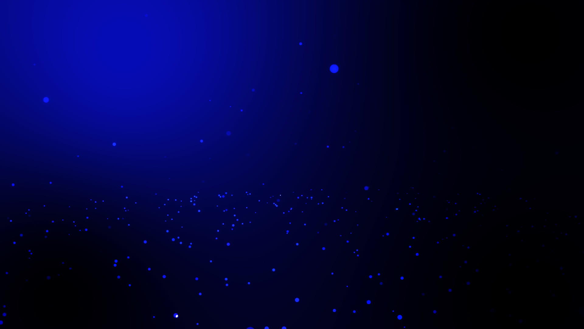 神奇的梦幻粒子落在蓝色的黑色背景上视频的预览图