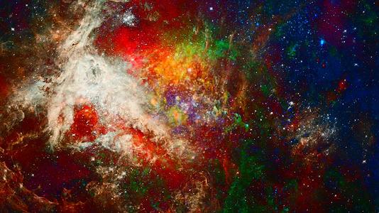 生动的银河空间视频的预览图