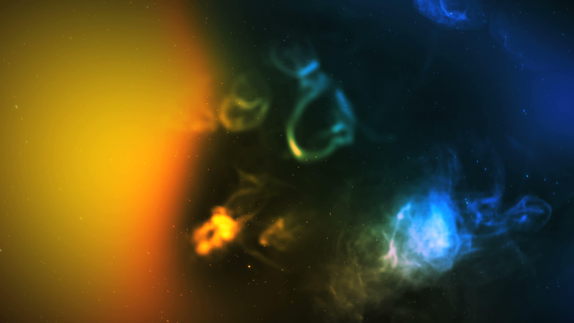 星云色彩在空间中抽象背景视频的预览图