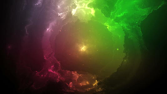 宇宙星云颜色计算机图形4k视频的预览图