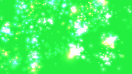 绿色屏幕上的粒子抽象在宇宙中闪耀视频的预览图