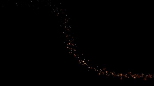 黑色背景上闪亮的颗粒恒星视频的预览图