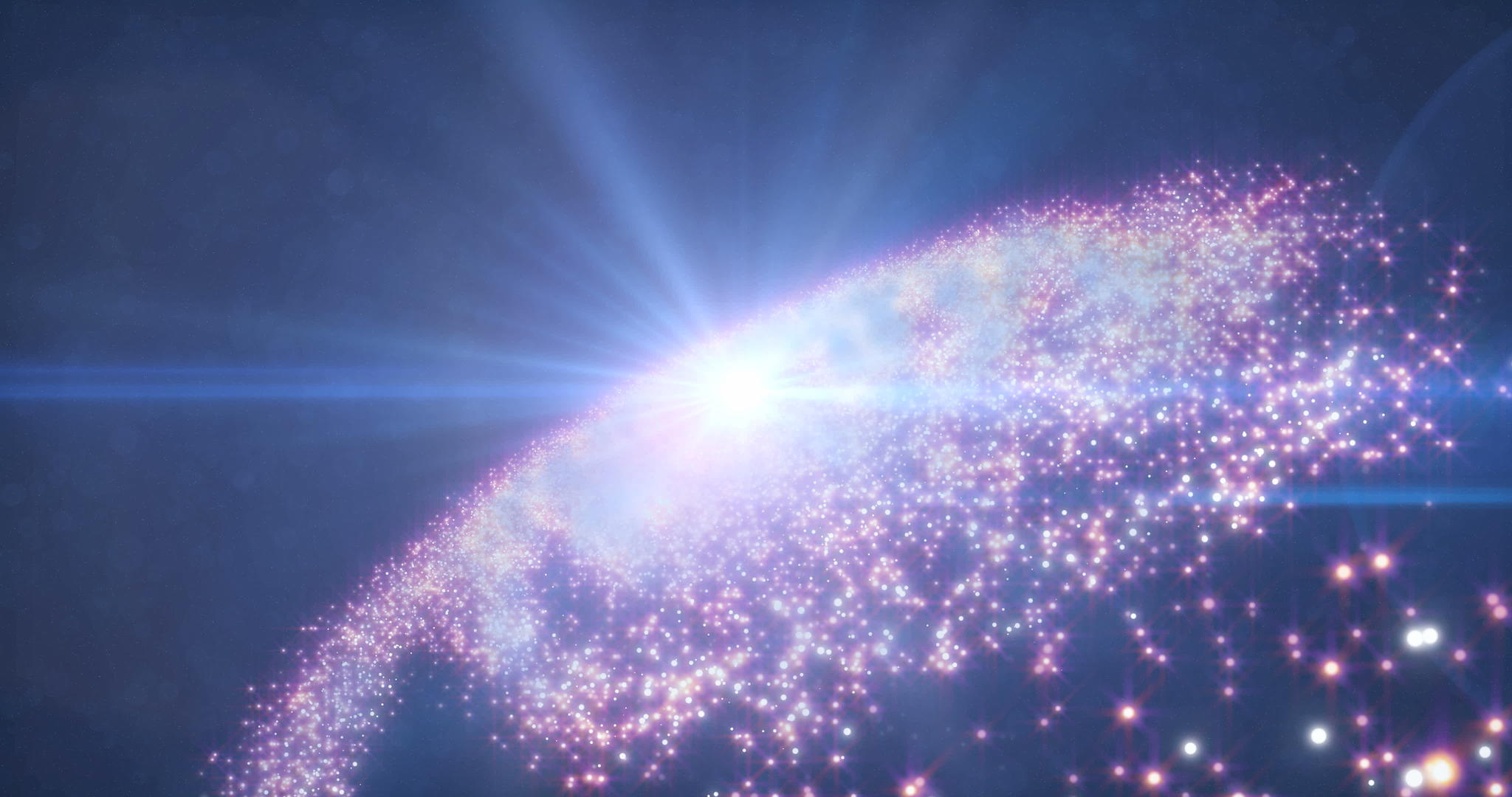 空间运动4K螺旋星系视频的预览图