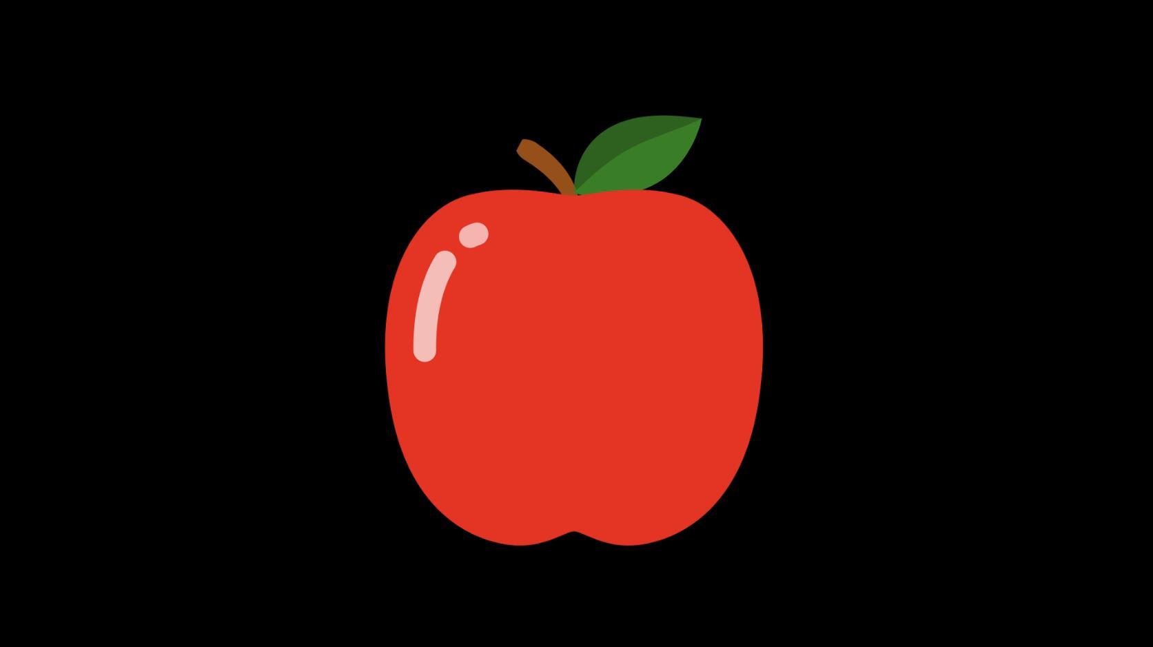 mg动态苹果水果食物视频素材视频的预览图