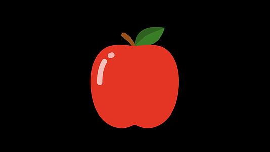 mg动态苹果水果食物视频素材视频的预览图