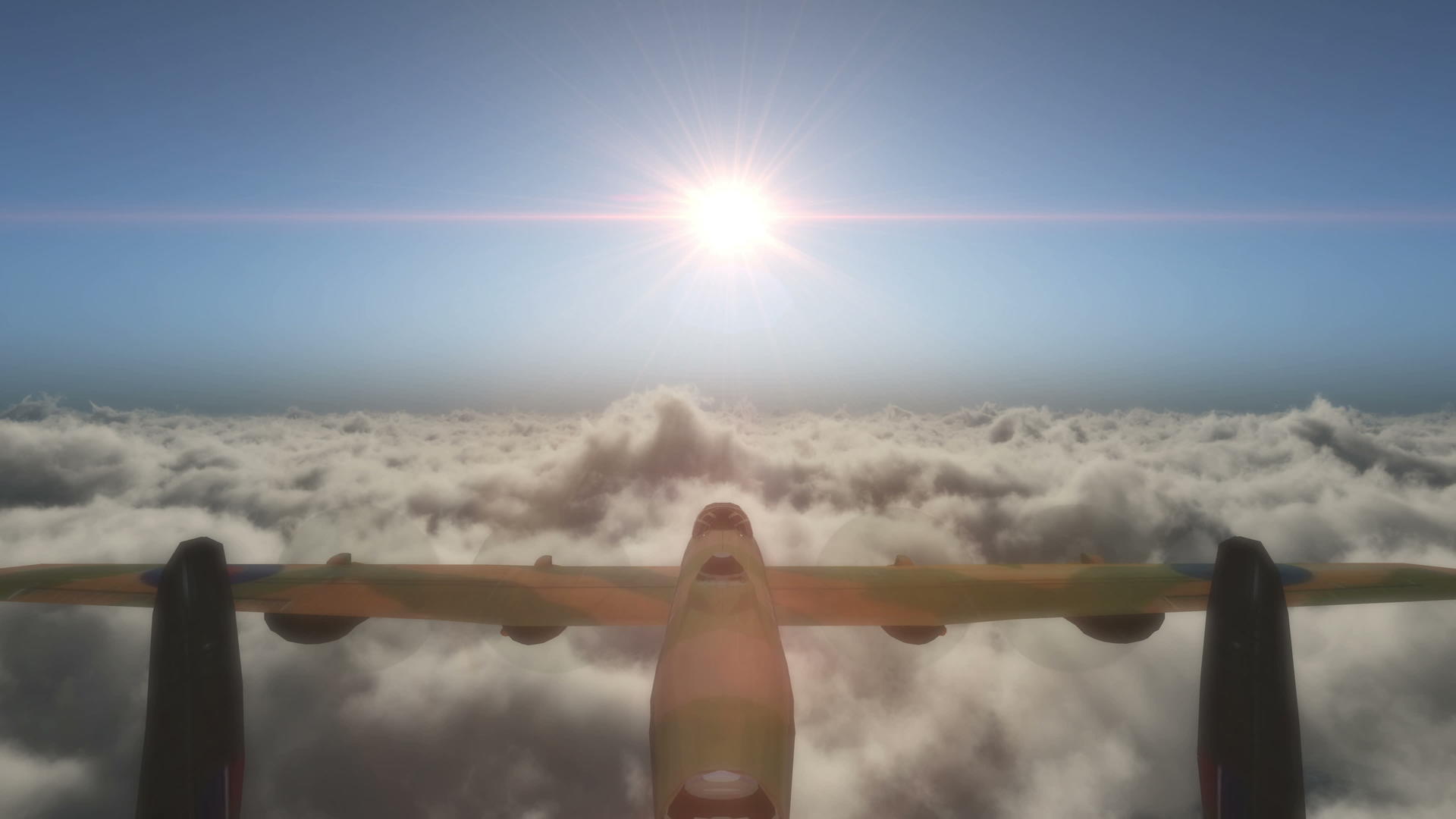 旧飞机在云层飞行4公里视频的预览图