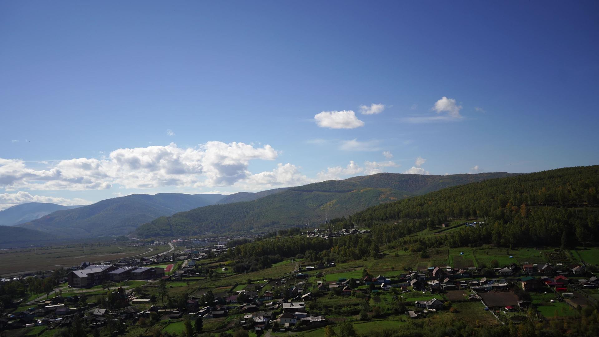 从自然背景看乡村地貌kultukirkutsk地区视频的预览图